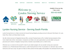 Tablet Screenshot of lyndennursing.com